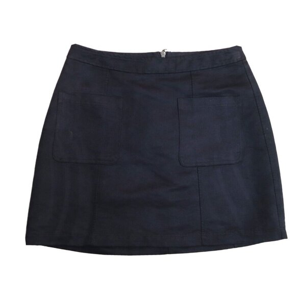 WOMEN'S DARK GRAY SOFT MICROFIBER SKIRT - OLD NAVY - SIZE 8 - Picture 1 of 4
